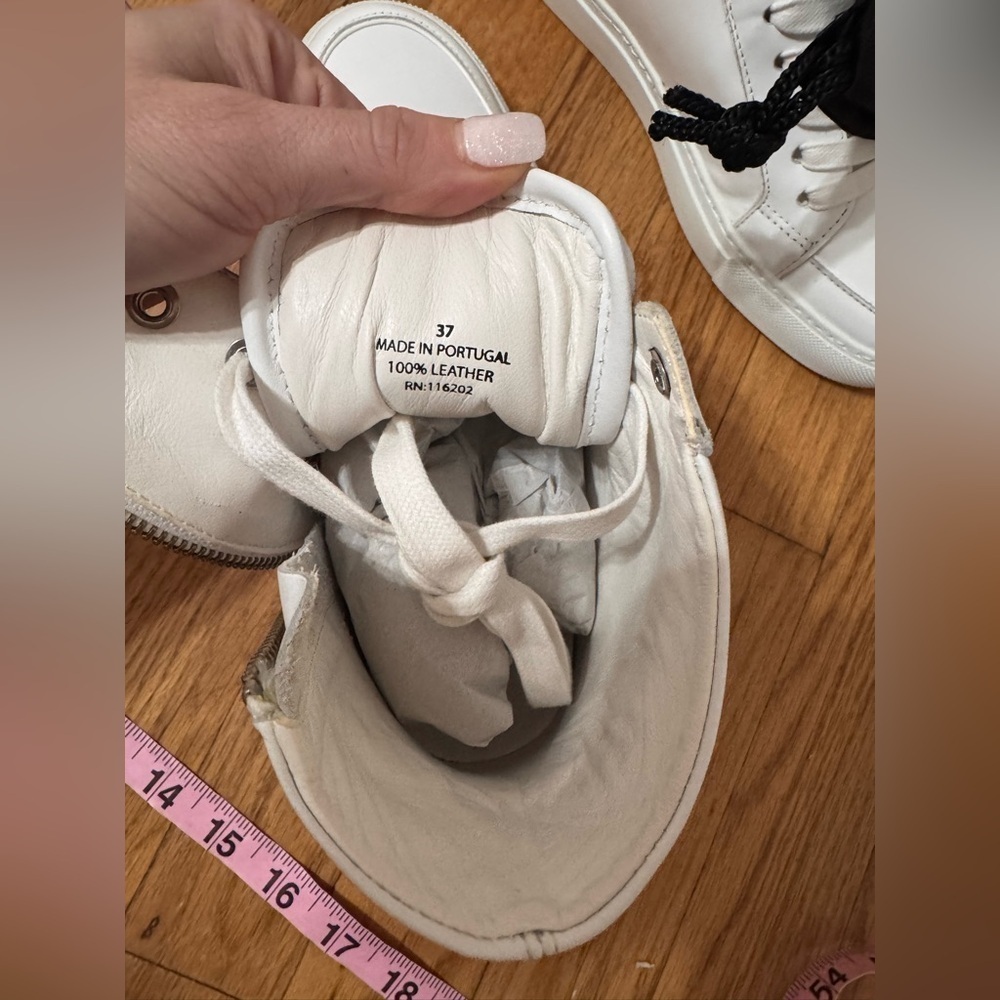 ZADIG & VOLTAIRE Logo High Top Zip Sneakers size 37 - Picture 10 of 11
